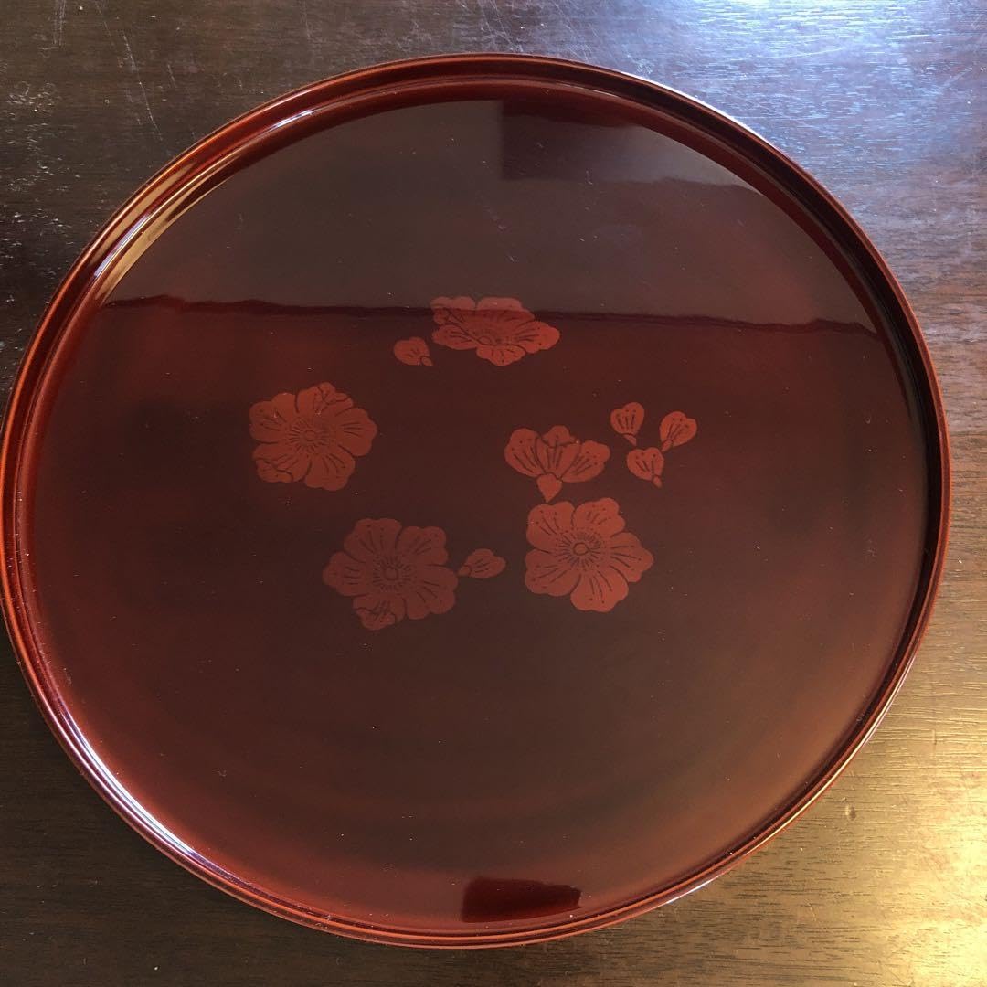 越前漆器　花柄 未使用２枚 越前漆器 花柄 未使用2枚 越前漆器協同組合｜商品ギャラリー