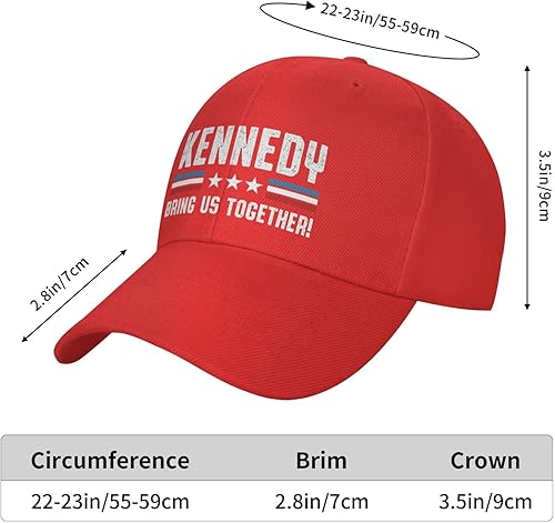 Miniatura 6 de gymini Kennedy para Presidente Sombrero Kennedy 2024 Save America Hat Anti Biden Sombrero Demócrata Sombrero Deportes Béisbol Papá Gorra de