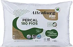 Altenburg Travesseiro 180 Fios, 50 x 70 cm, 100% Algodão, Branco, Edição Comemorativa 100 Anos