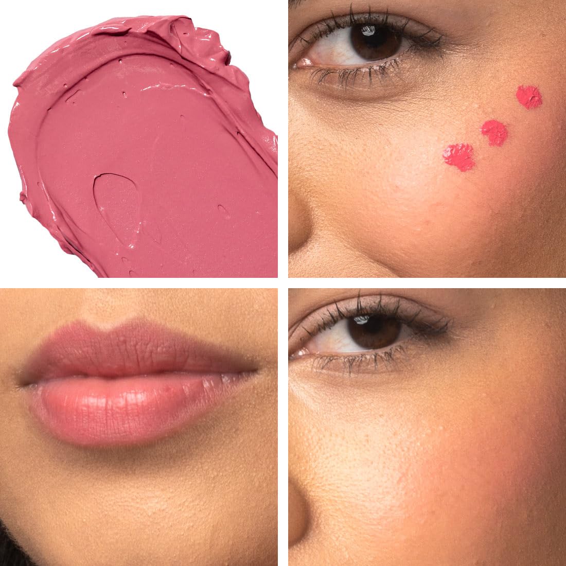 Palladio Liquid Blush for Cheeks & Lips 2-in-1 Makeup Face Blush, Weightless Cream Formula - Image 4
