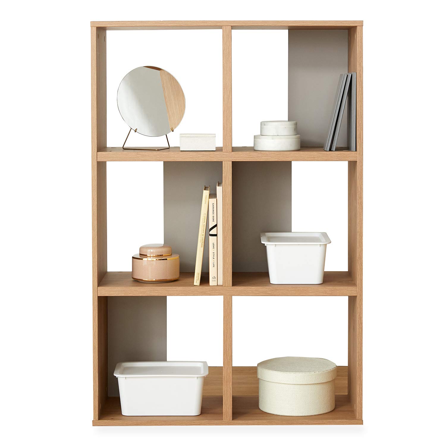 Amazon｜LOWYA ロウヤ オープンラック 収納ボックス 本棚 幅72cm 収納