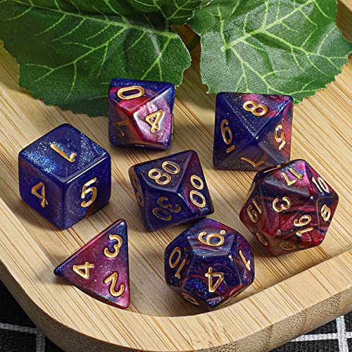 Image of CiaraQ 7pcs Polyhedral Dice Set for Dungeon and Dragons MTG Table Games