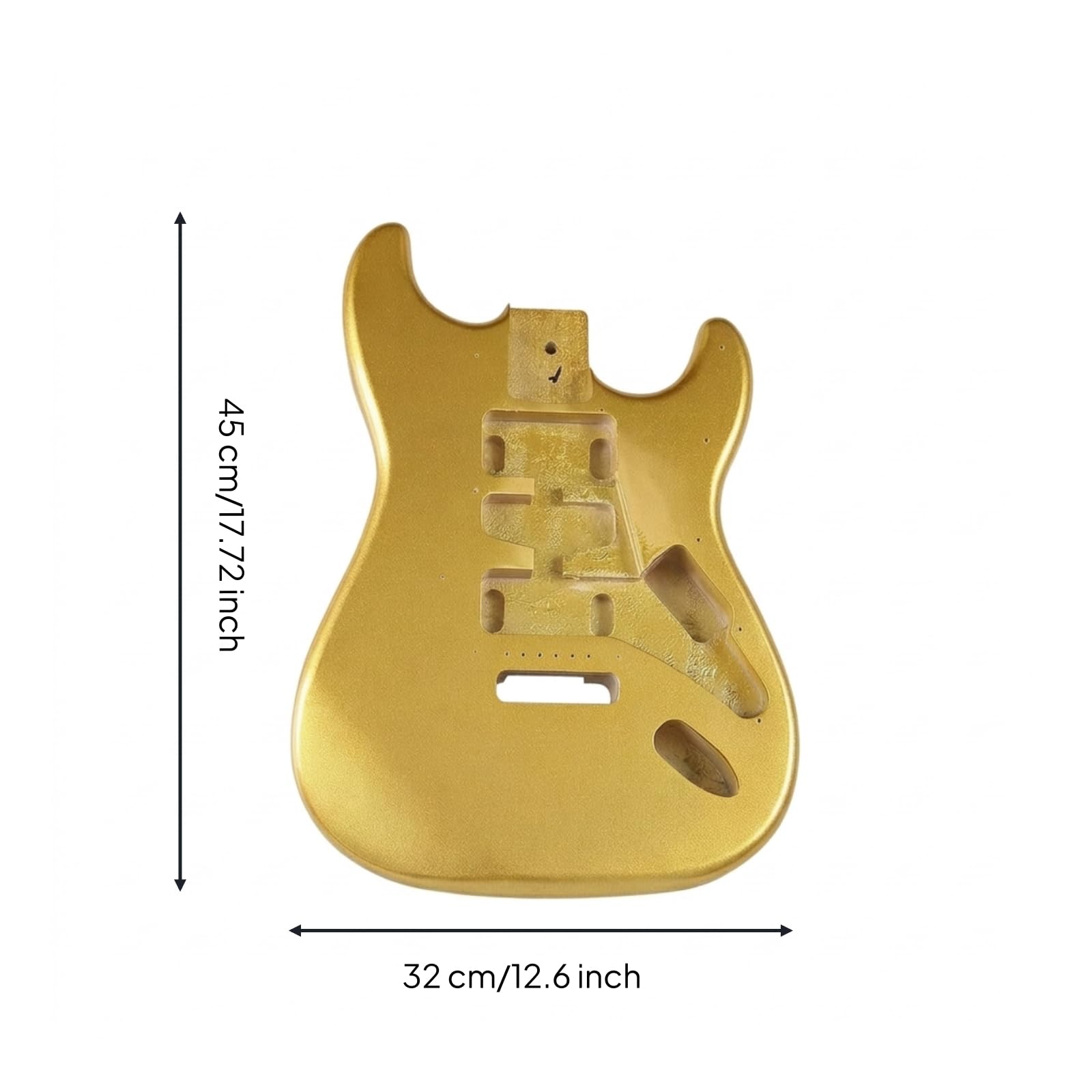 Electric Stringed Device Ersatz Gitarren E Gitarre Body Rohling aus Ahorn Vorgearbeitet für Tonabnehmer Schaltung Und Brücke mit Polierter Optik für Custom Projekt Proberaum Auftritt