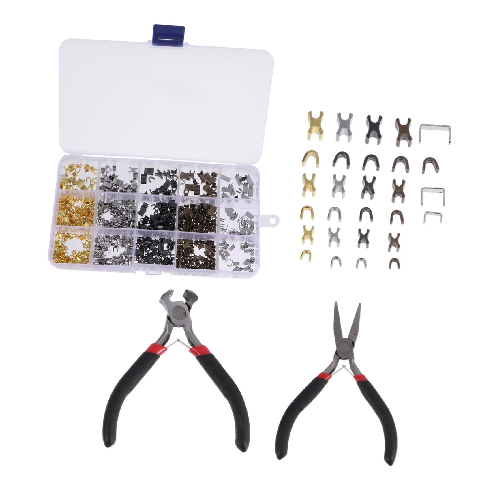 Kit de réparation de butée de fermeture éclair pour fixer un curseur de blouson cassé