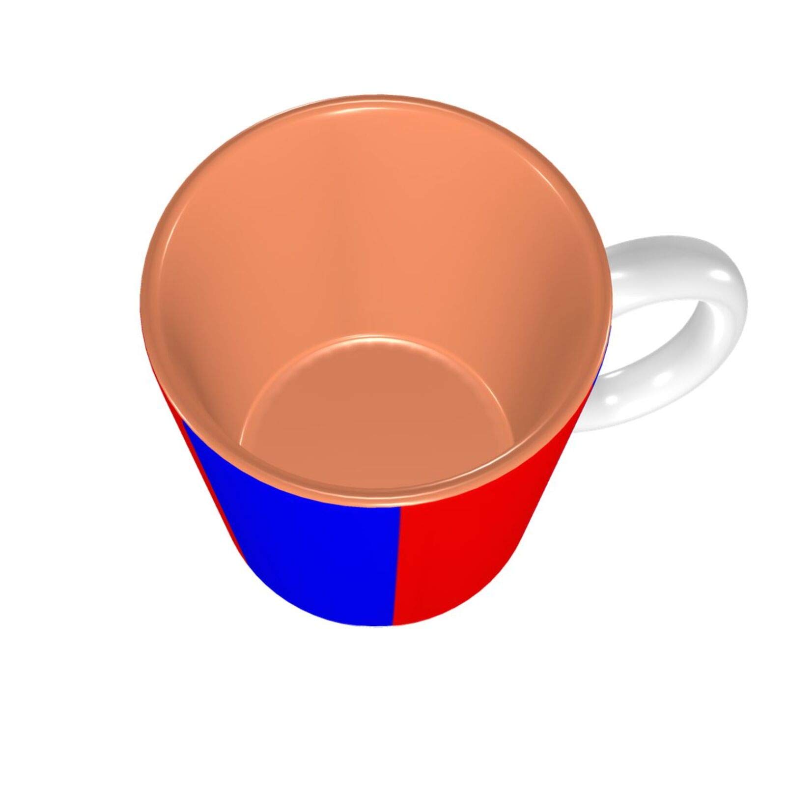 Amazon.co.jp: 赤と青のストライプ マグカップ コーヒーマグ 