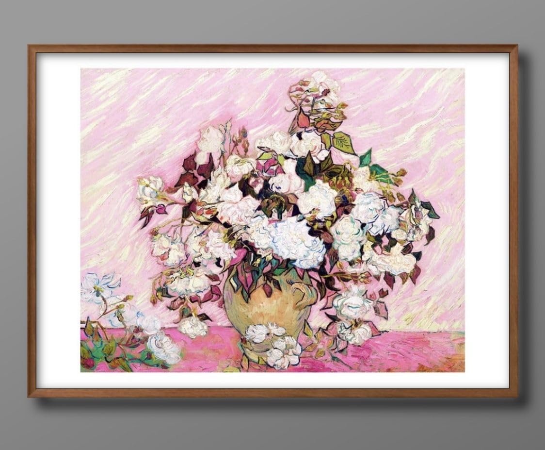 Amazon.co.jp: フィンセント ファン ゴッホ Roses in a vase A3