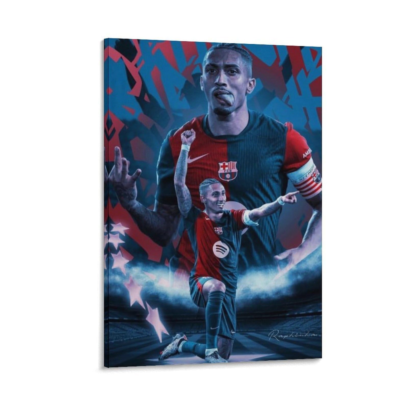 FCOIN Raphinha Canvas Poster Canvas Poster Wall Art Picture Prints Hanging Photo Decor Home Posters Artworks 20x30inch(50x75cm)