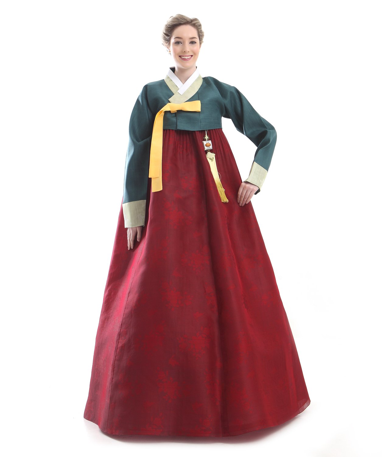 Traditionelles Hanbok Kleid für Damen – Koreanischer Stil, Farbe nach Bild