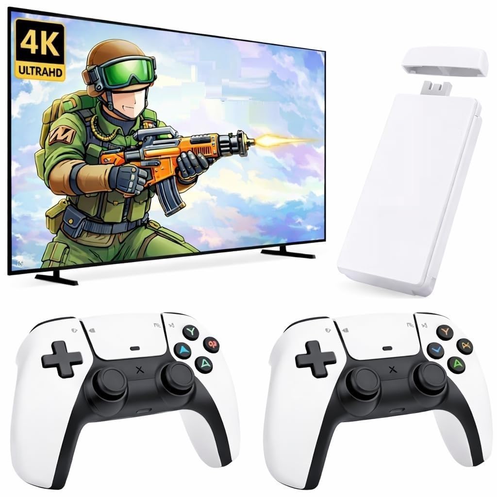 VIMZEE PREMIUM Retro Game Console with 2 Wireless Controllers, Video Game Preloaded HDMI Output, Plug and Play (Limited Edition), Black (SPECIAL EDITION 2026)-image-12