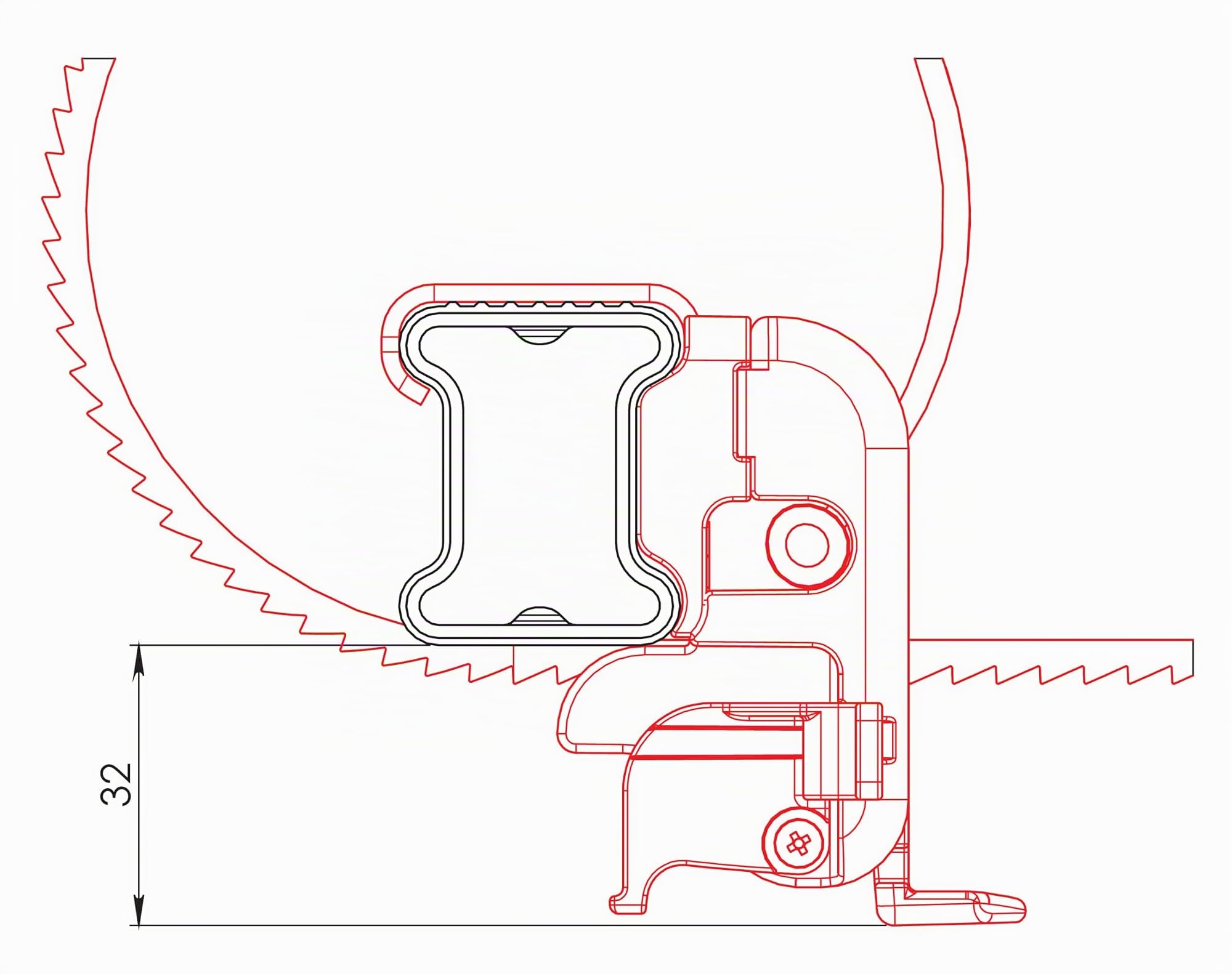 Lampa N11065 U-5 Système de Fixation d'échelle pour Barres de Toit Kargo et Kargo-Plus