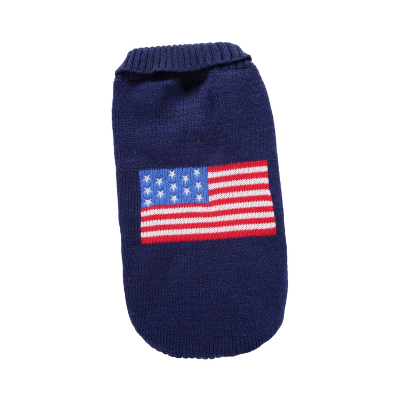 VICASKY 3 Pièces Pull pour Chien XXS Motif Drapeau Américain Vêtement Chiot Chaud et Facile à Porter pour Sorties et