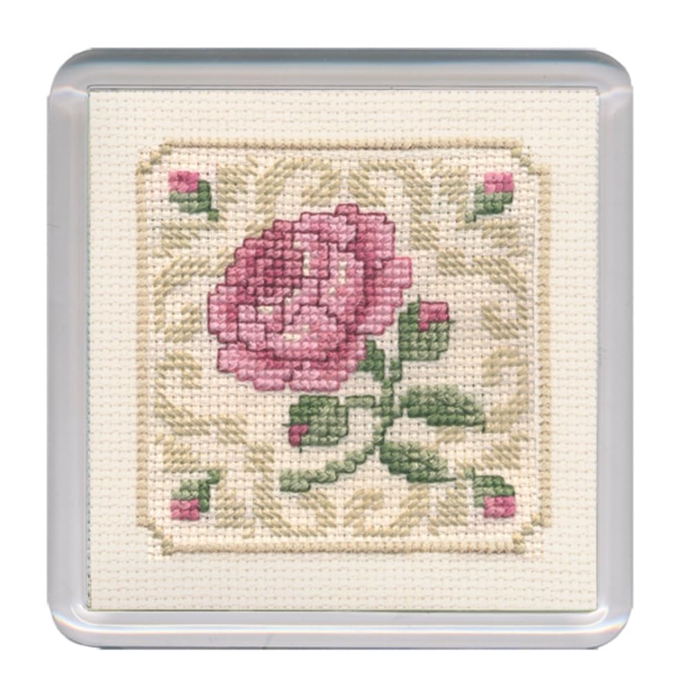 Textile Heritage Coaster Kit - Damask Rose