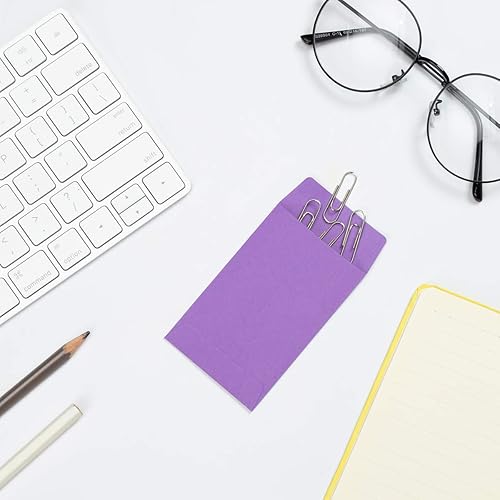 Miniatura 5 de 200 sobres coloridos para monedas pequeñas autoadhesivos mini piezas paquetes de almacenamiento para jardín oficina o regalo de boda 225 x 35