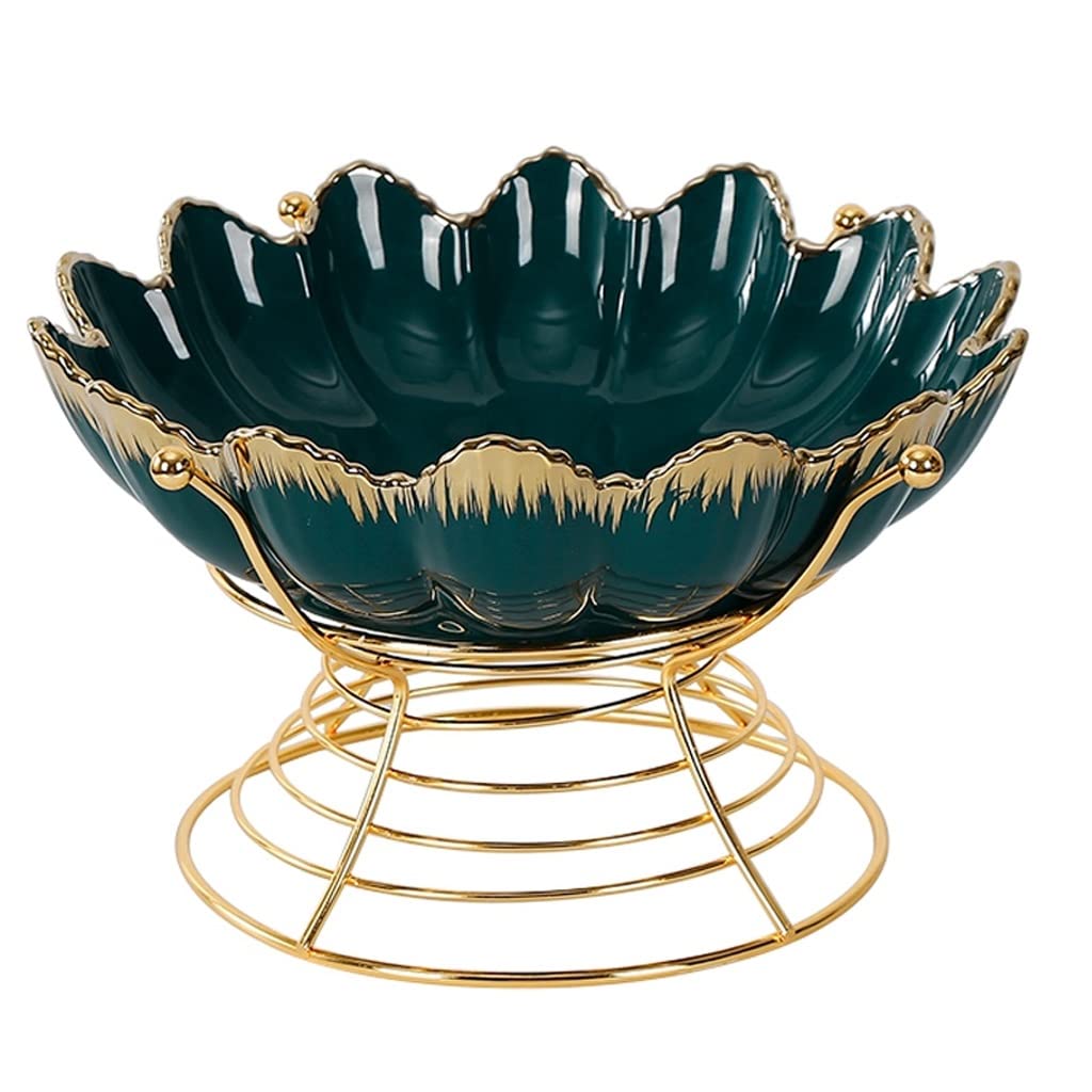 ZTCHSENZT Fruit Bowl Fruit Basket Decorative Bowl Ceramic Fruit Bowl, Large Fruit Basket For Counter, Stylish Serving Bowl For Breads Vegetables Snacks Fruit Basket Gift