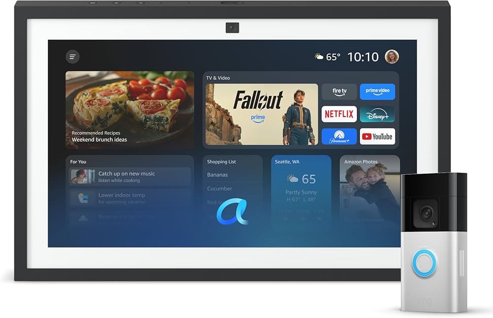 Amazon.com: Amazon Echo Show 15 (newest model) with Ring Battery