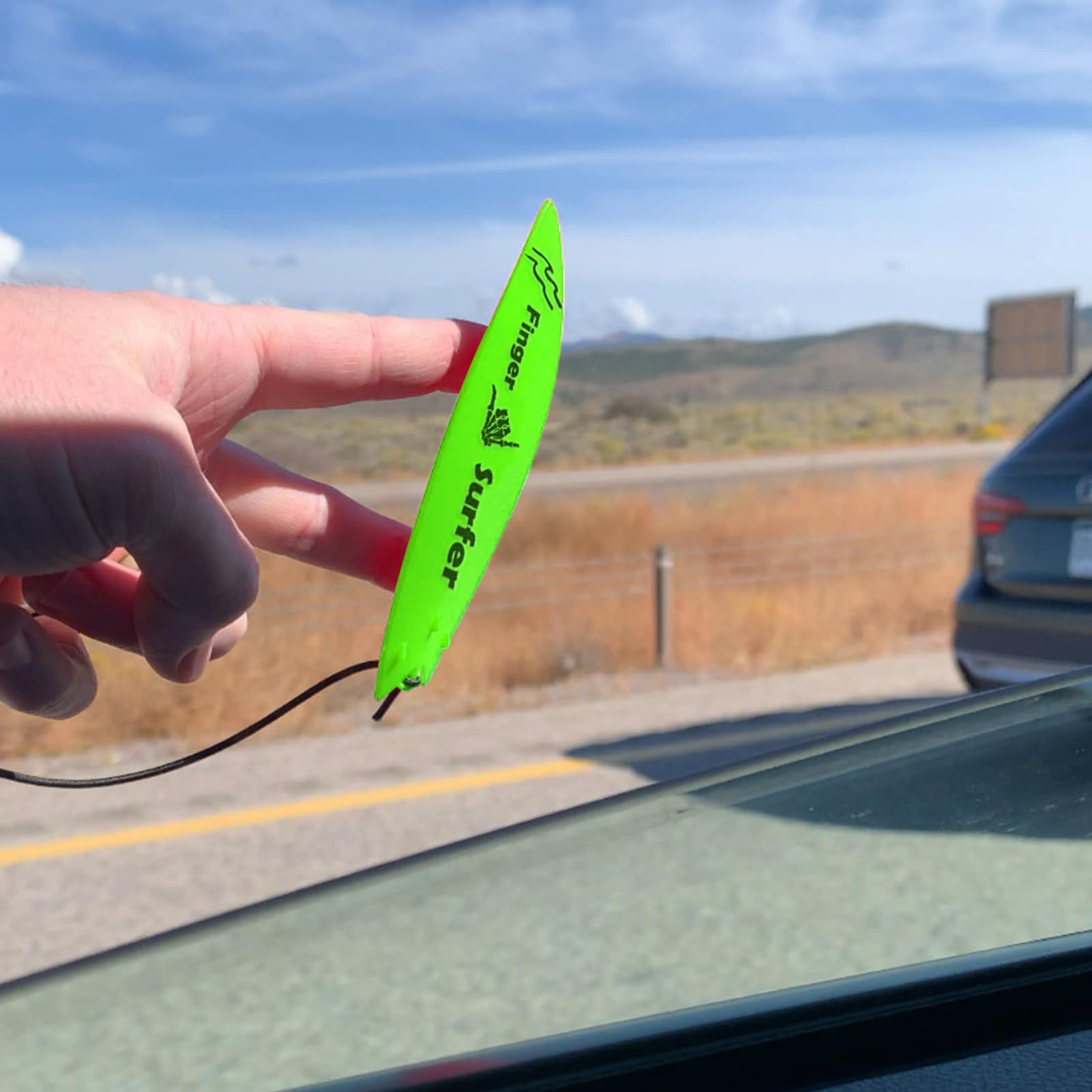 Generico Tabla de Surf Finger Wind - Mini Tabla de Surf para Dedos, portátil Creativo para Ventana de Coche | Teclado Ligero para Ventana de Windsurf en el Coche, diversión an