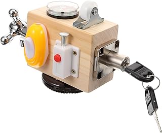 TOYANDONA 2 Peças Brinquedos Montessori Placa Ocupada Para 1 Ano De Idade Cubo Ocupado Brinquedos De Viagem Montessori Placa Ocupada Brinquedos Educativos Montessori Atividades Para