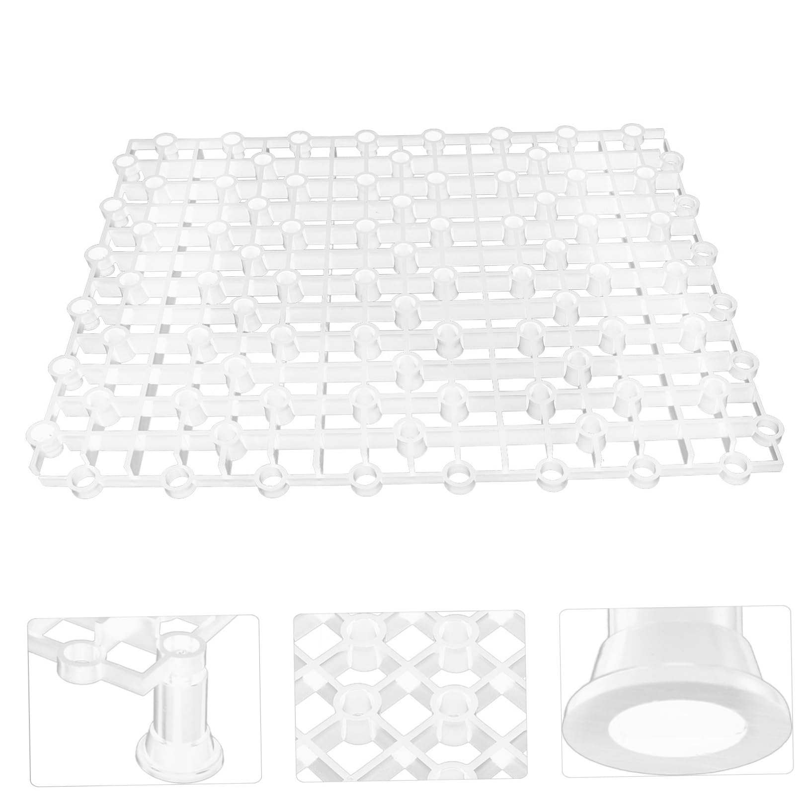 COLLBATH 4stücke Teiliges Fisch Tank Bodenfilterplatte Wiederverwendbare Aquarium-trennplatten Mit Atmungsaktivem Design Für Effektive Wasserzirkulation Und Dekoration