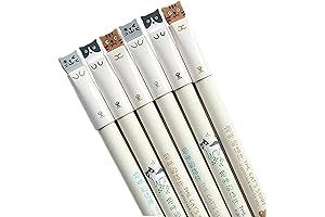 6 Pack Cute Kawaii Japanese Cat Gel Pens - Black Ink with 0.38mm Fine Tip