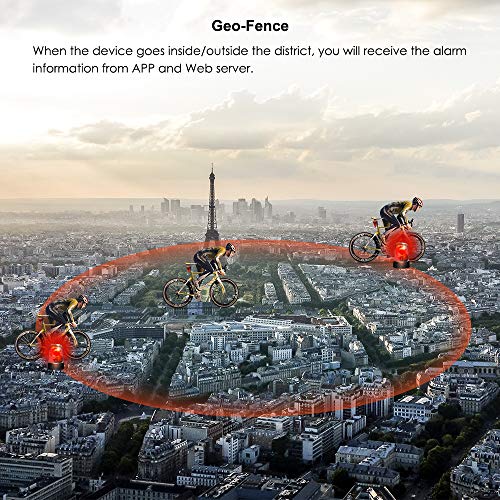 Traceur GPS Vélo Feu Arrière Vélo 2 en 1 Antivol Étanche Tracker GPS Vélo GSM Alarme SOS Alarme de Survitesse Suivi en… - Image 7