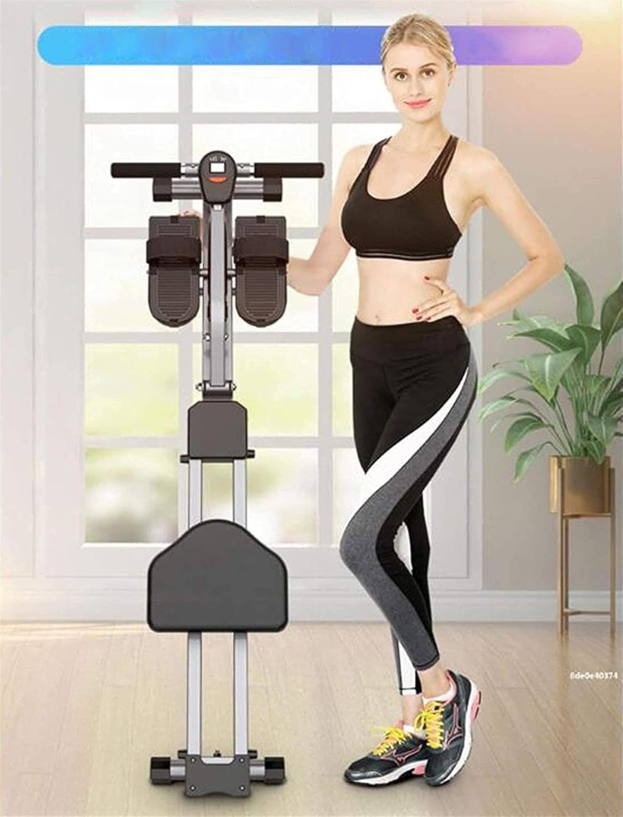 Vogatori Pieghevoli Attrezzature per Il Fitness - Esercizio di Vogatore Magnetico per Uso Domestico Casa Multifunzione Regolabile a 12 Fasi, per Attrezzature da Palestra Domestica