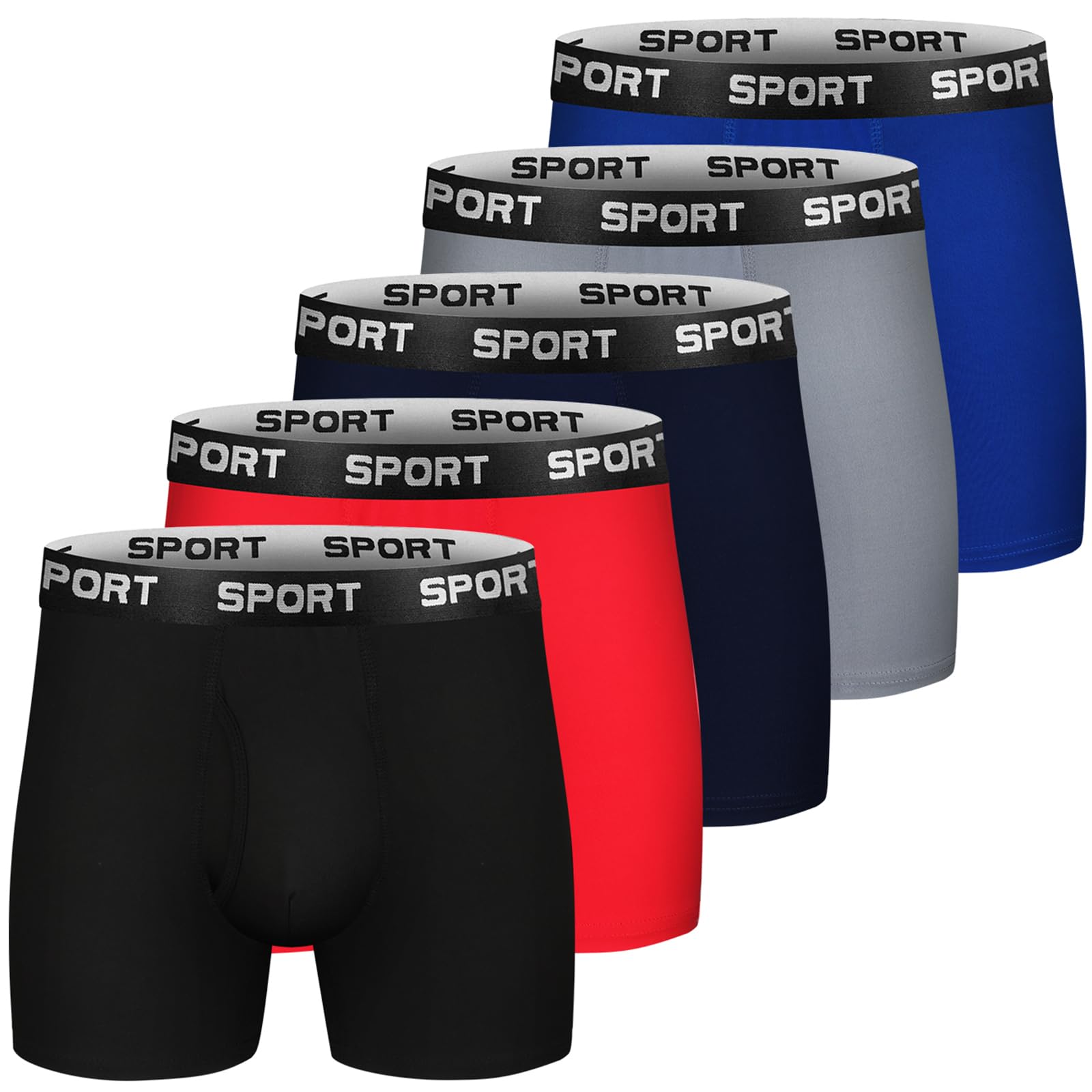 CONKEND Mens Boxer Briefs Icy Cool Sport Boxer Briefs Underwear for Men