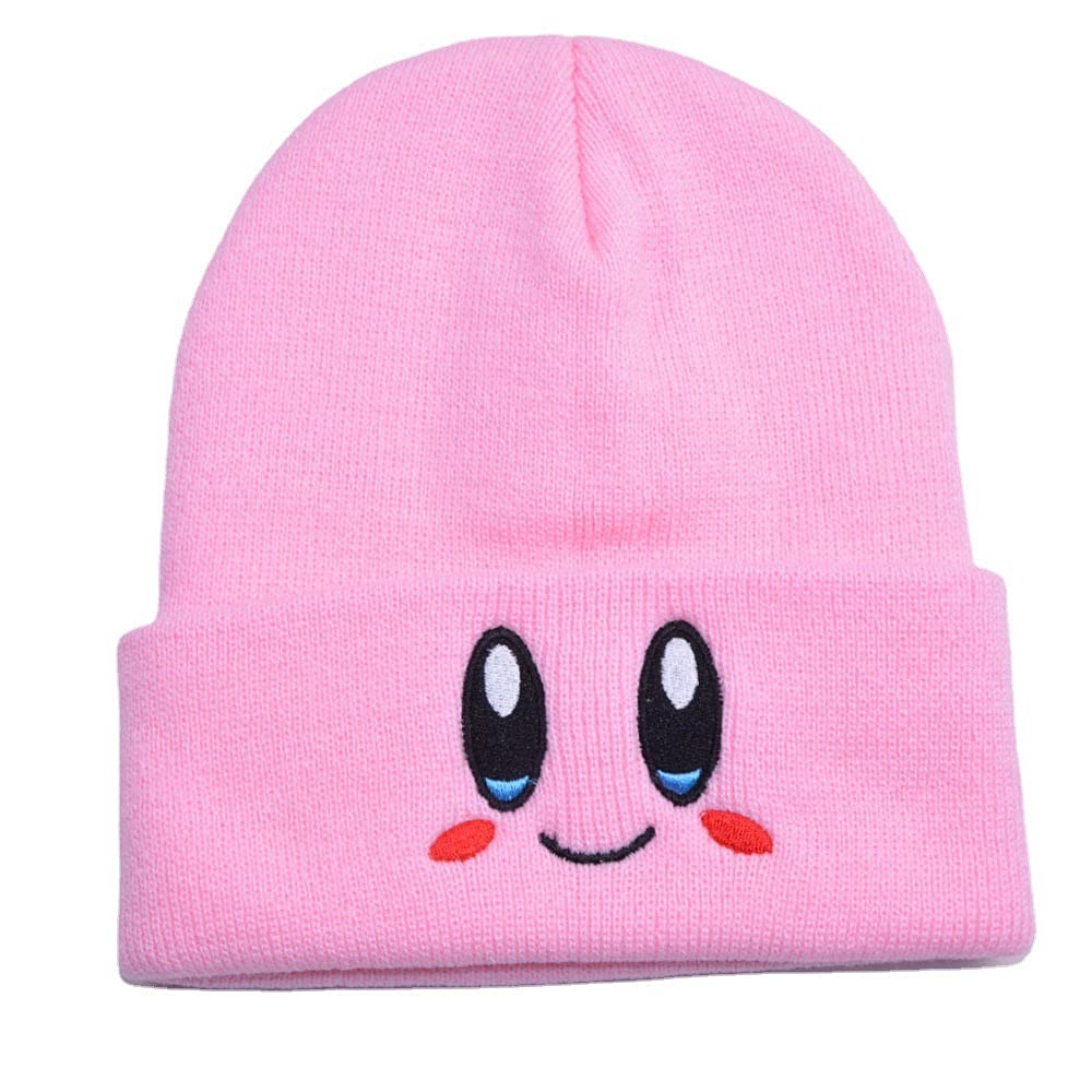 JILANI HANDICRAFTJH Ker-by Anime Beanie Adult Size Anime Hat Accessory Pink Kawaii, Medium-Large