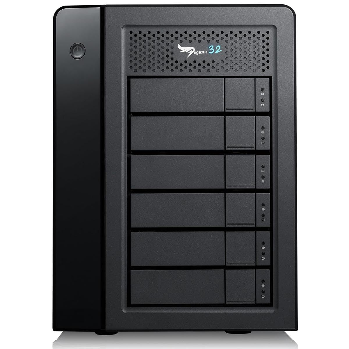 Promise Technology Pegasus32 R6 48TB (6x8TB) Hybrid Thunderbolt 3 or USB32 Direct Attached RAID Storage, High Performance External Hard Drive (P32R6HD48US)