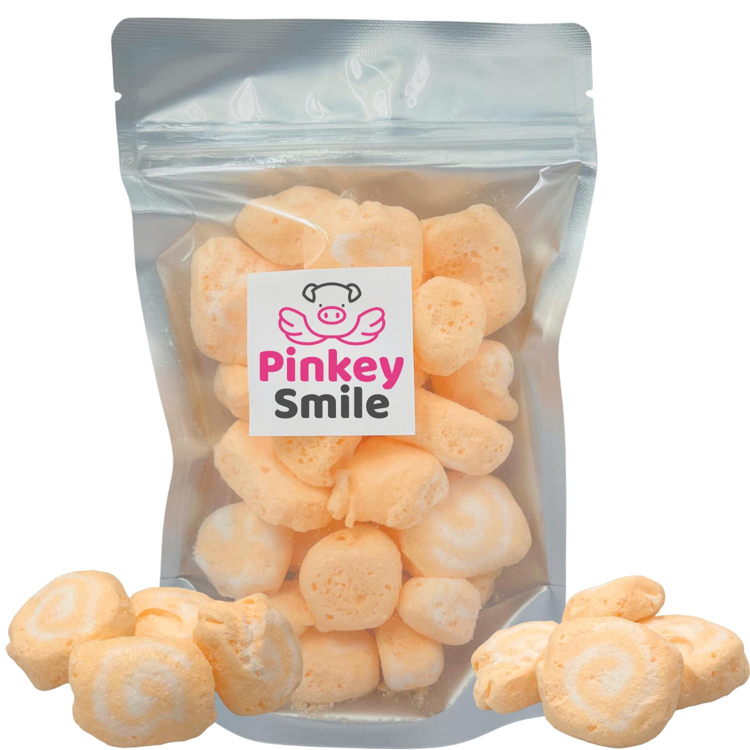 Orange Cream Flavored Freeze-Dried Taffy 2 oz – Crunchy & Airy Snack – Bite-Size Pieces – Ships in Box – Bold Taste & Light Texture
