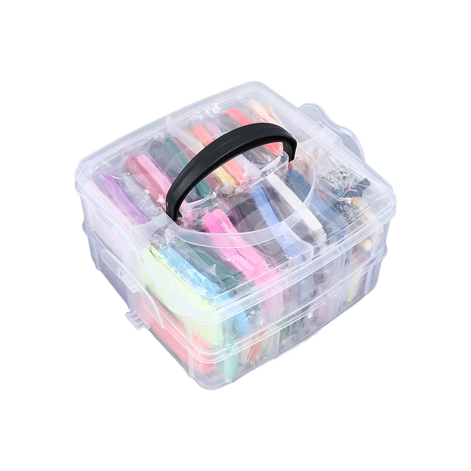 Set di 50 colori di argilla modellabile, kit di argilla polimerica morbida e leggera ad asciugatura all’aria, con 5 strumenti per la scultura, ideale per bambini dai 3 anni in su;