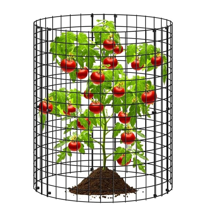 15Pcs Metal Plants Cages, 12inch Rustproof Wire Mesh Garden Cloche - Animal Protector for Vegetables, Seedlings & Outdoor Plants, Rabbit Proof Cover for Raised Beds (15pcs)