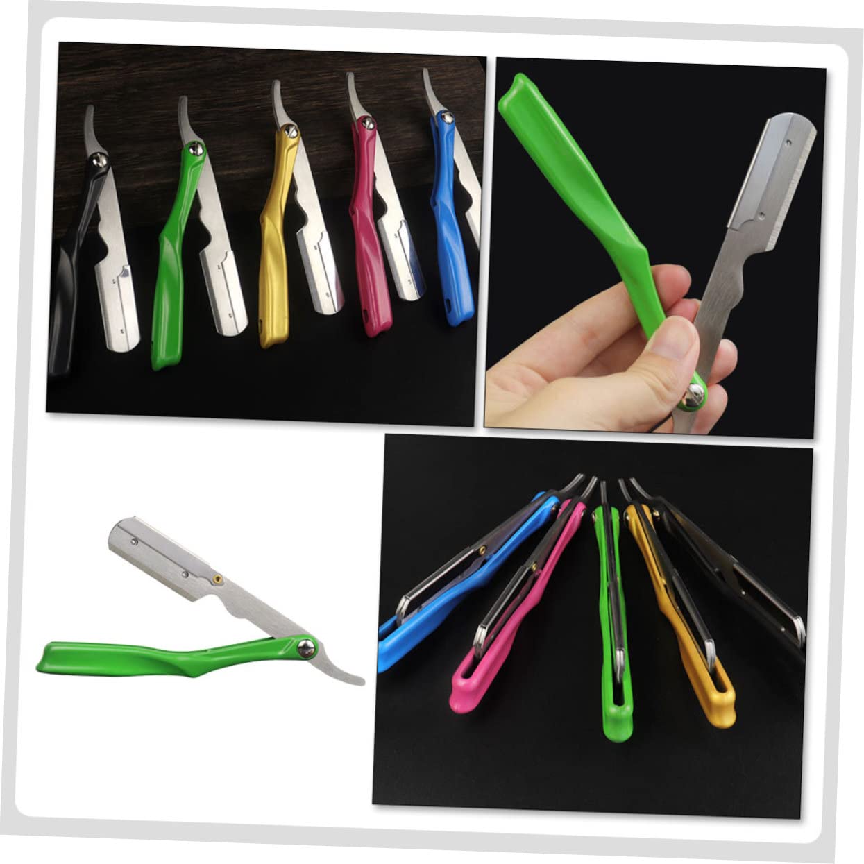 Baluue 3pcs Barber Tool Professional Shaving Holder for Men