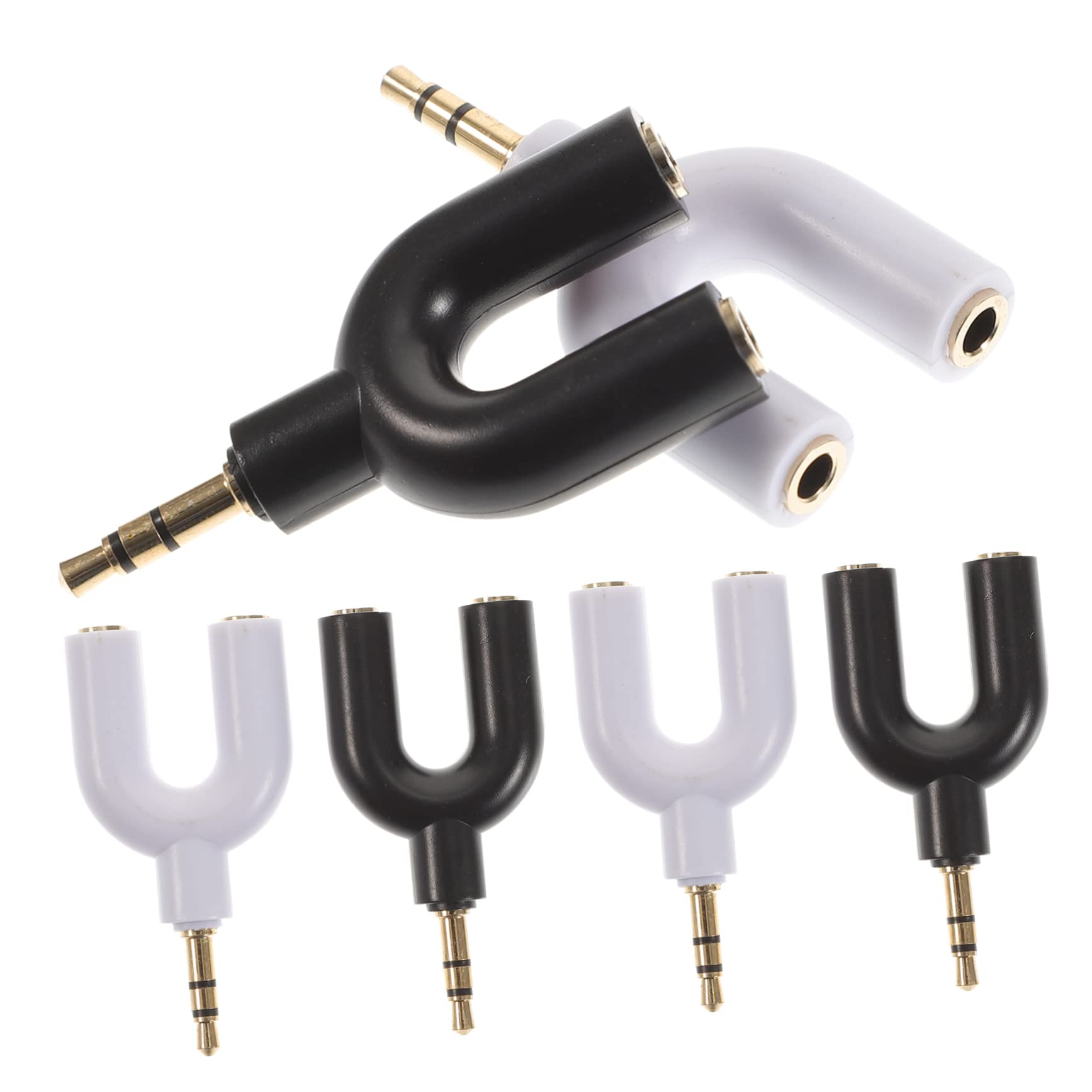 Abaodam 30 Pz Adattatore Audio Adattatore Aux Per Auricolare Divisore Splitter Per Cuffie Da 1 a 2 Distributore Adattatore Ausiliario Cavo Adattatore Rame Privo Di Ossigeno Amanti Stereo