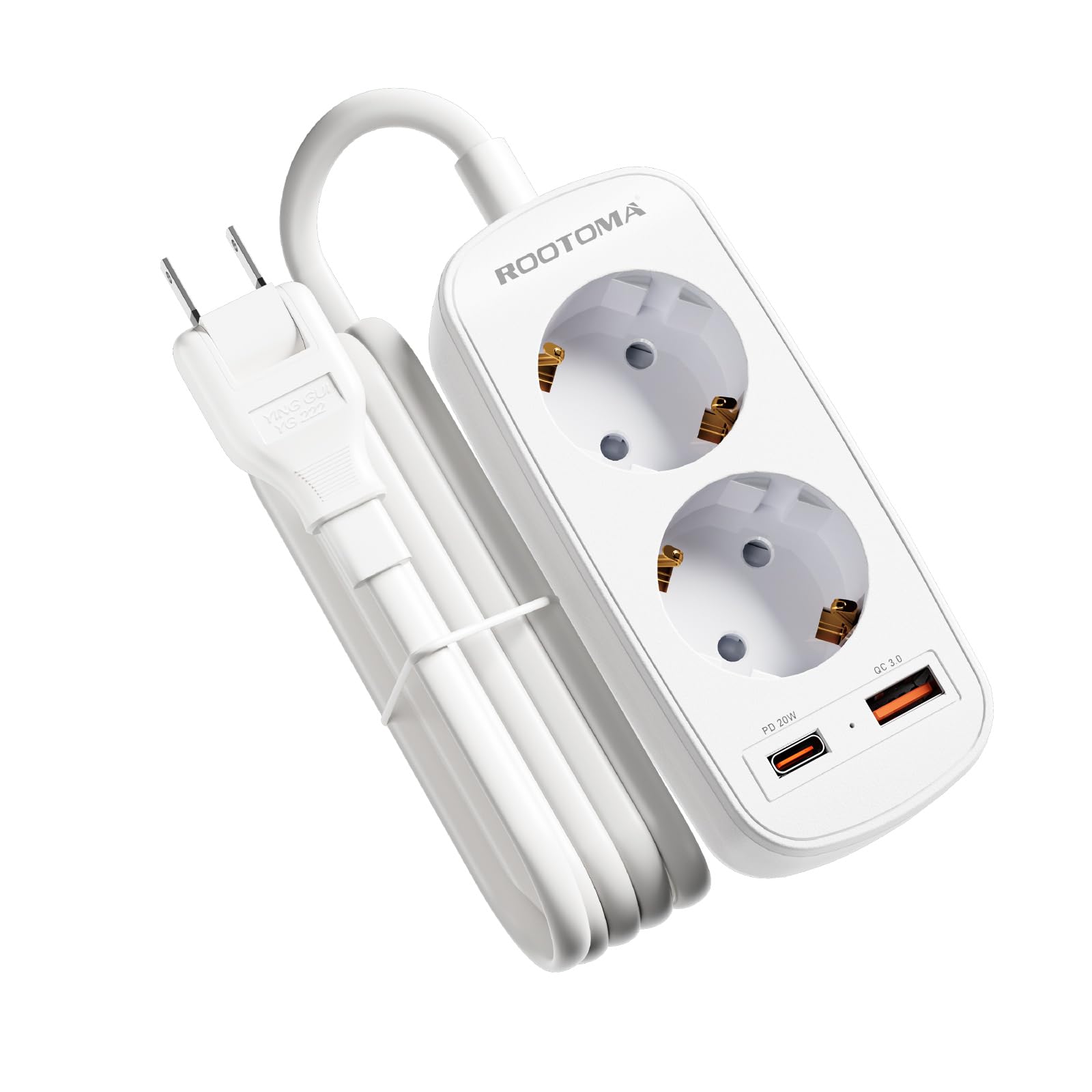 Reiseadapter Japan mit PD20W USB Schnellladegerät, Japan Steckdosenadapter, 2-Fach Steckdosenadapter für Japan, Panama, Thailand, Vietnam, Taiwan,1,5M Kabel, Typ A