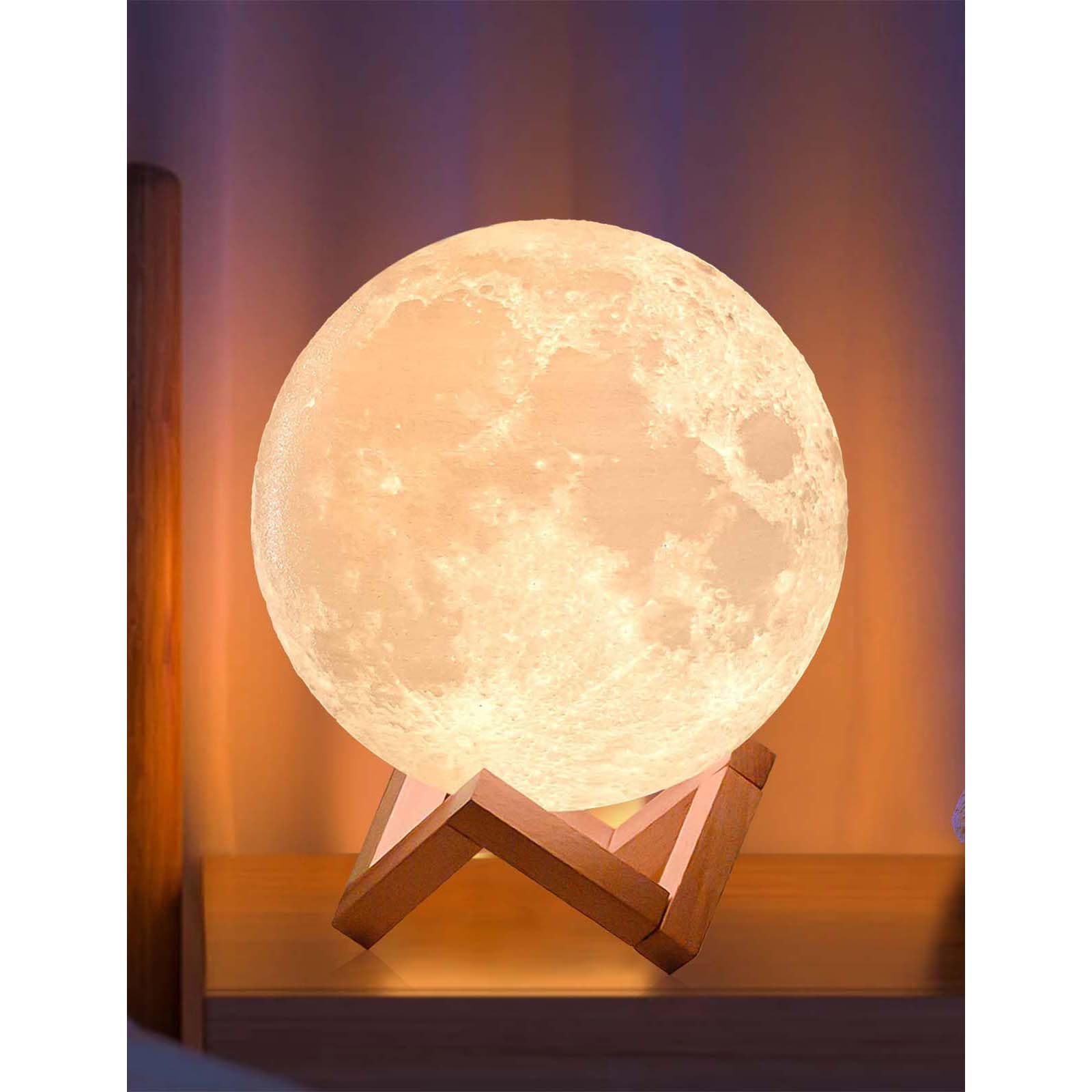CPLA Moon Lamp Upgrade 128 Colors, Christmas Gifts for Grandkids Girls Boys Kids Women Men Girlfriend, Remote and Touch Control, Diameter 6 inch