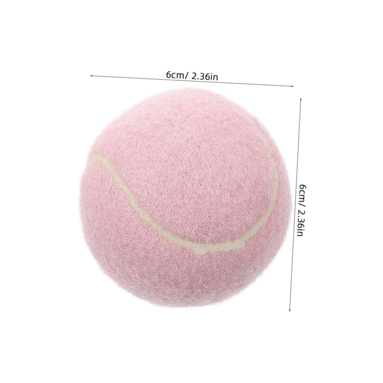 BCOATH Beginner Tennis Balls Set 5 Pcs Elastic Youth Balls Pink Ideal for Boys and Girls' Training and Matches Lightweight Playful Design