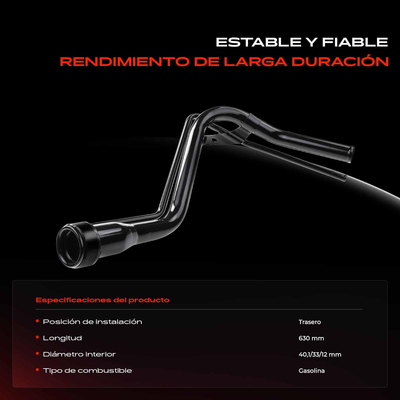 Frankberg Tubo de llenado de combustible cuello de llenado 77201-52021 | Compatible con: Yaris Verso P2, Yaris P1