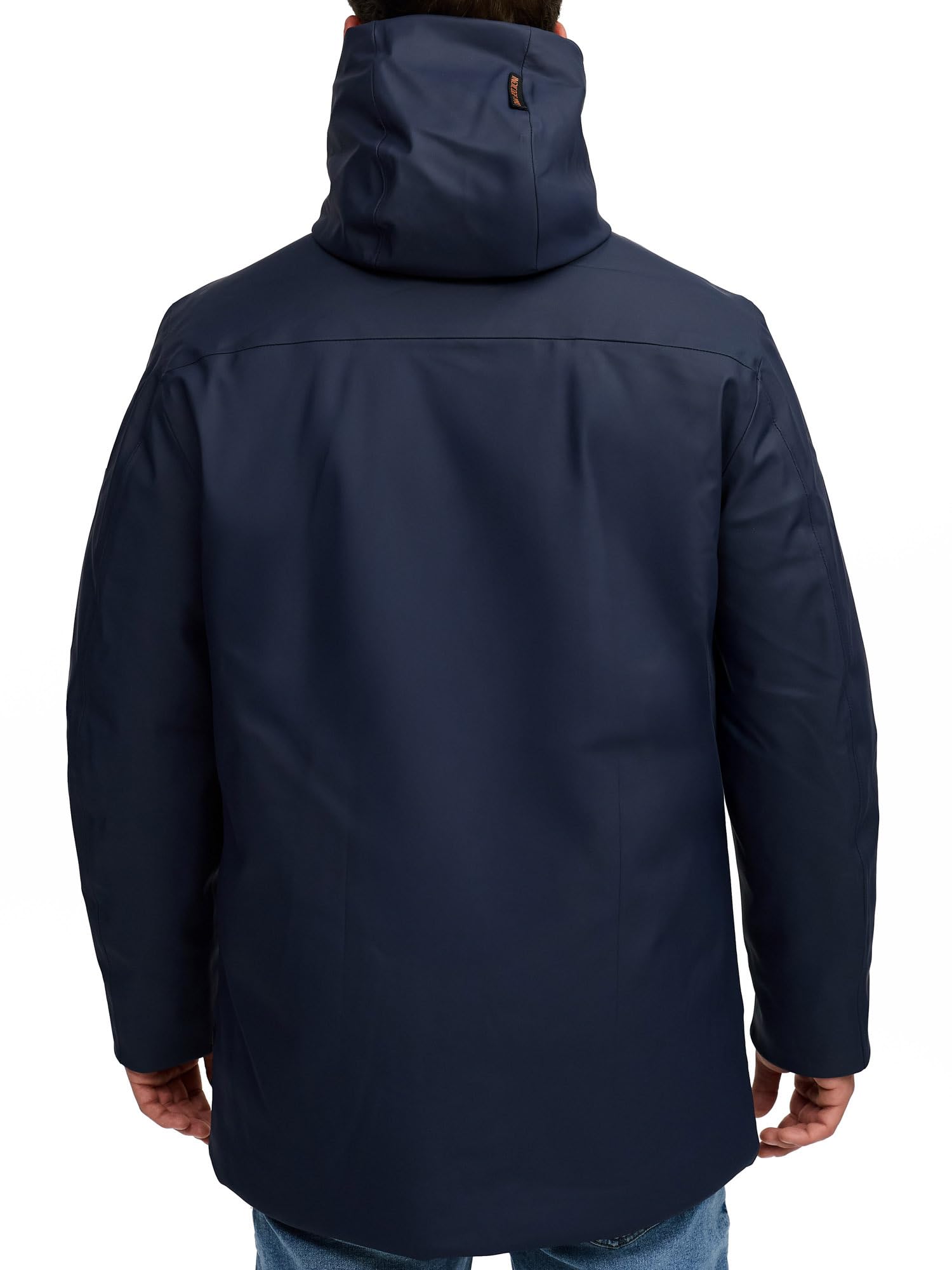 Indicode Herren INTeyler Regenjacke mit Kapuze und Fleecefutter | Funktionsjacke Windbreaker Übergangsjacke für Männer