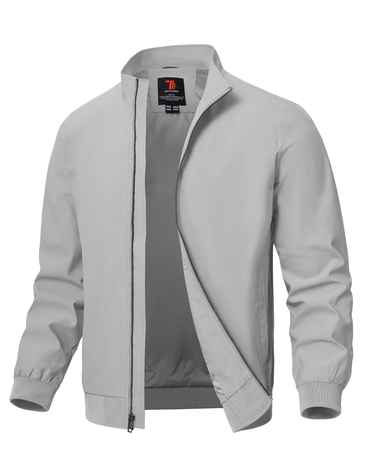 TBMPOY Men's Lightweight Jackets Casual Windbreaker Stylish Light Fall Spring Golf Work Dress Business