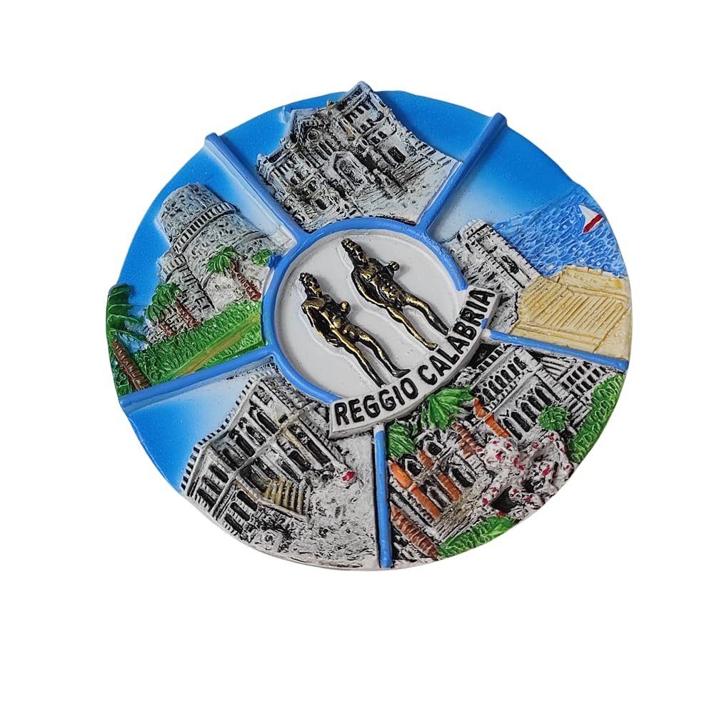 Calamita 3D Torino In Resina Dipinta A Mano - Souvenir Viaggio Perfetto Per Frigorifero E Collezionisti - Foto 8