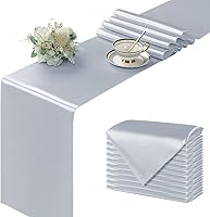 Vista 135 de Manyshofu 12Pcs Satin Orange Table Runner - 12 x 72 Inch Long Size, Party Table Runner Decor Bright & Smooth Wedding Decorations Table Runners for