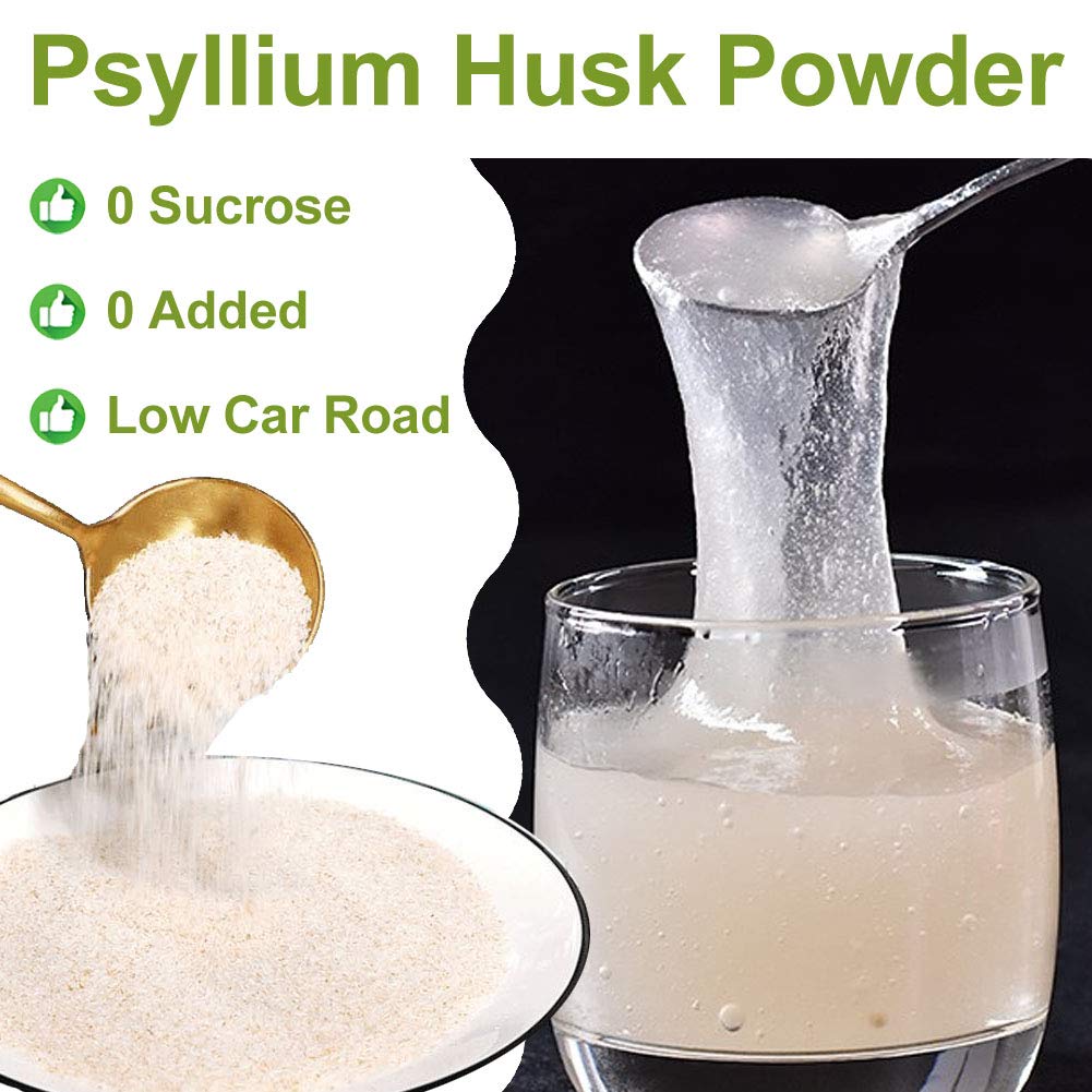 Plant Gift 100% Pure Natural Plant Psyllium Husk Powder Gomma di guar organica, keto lievito in polvere, polvere di sostituzione del pasto, fibra di psillio in polvere, fibra alimentare 100g/3.52oz