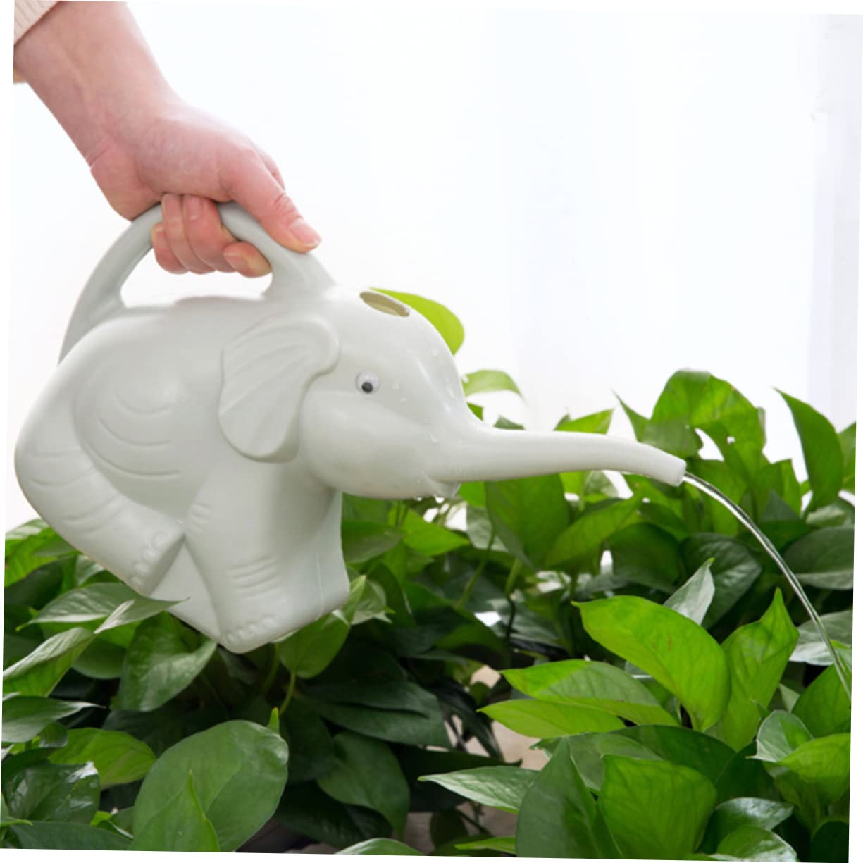 Toyvian Regadera de PVC Forma de Elefante para Jardín, Uso Mano, Recargable, Paquete de 3 Piezas para Riego de Plantas Pequeñas y Flores Color Aleatorio