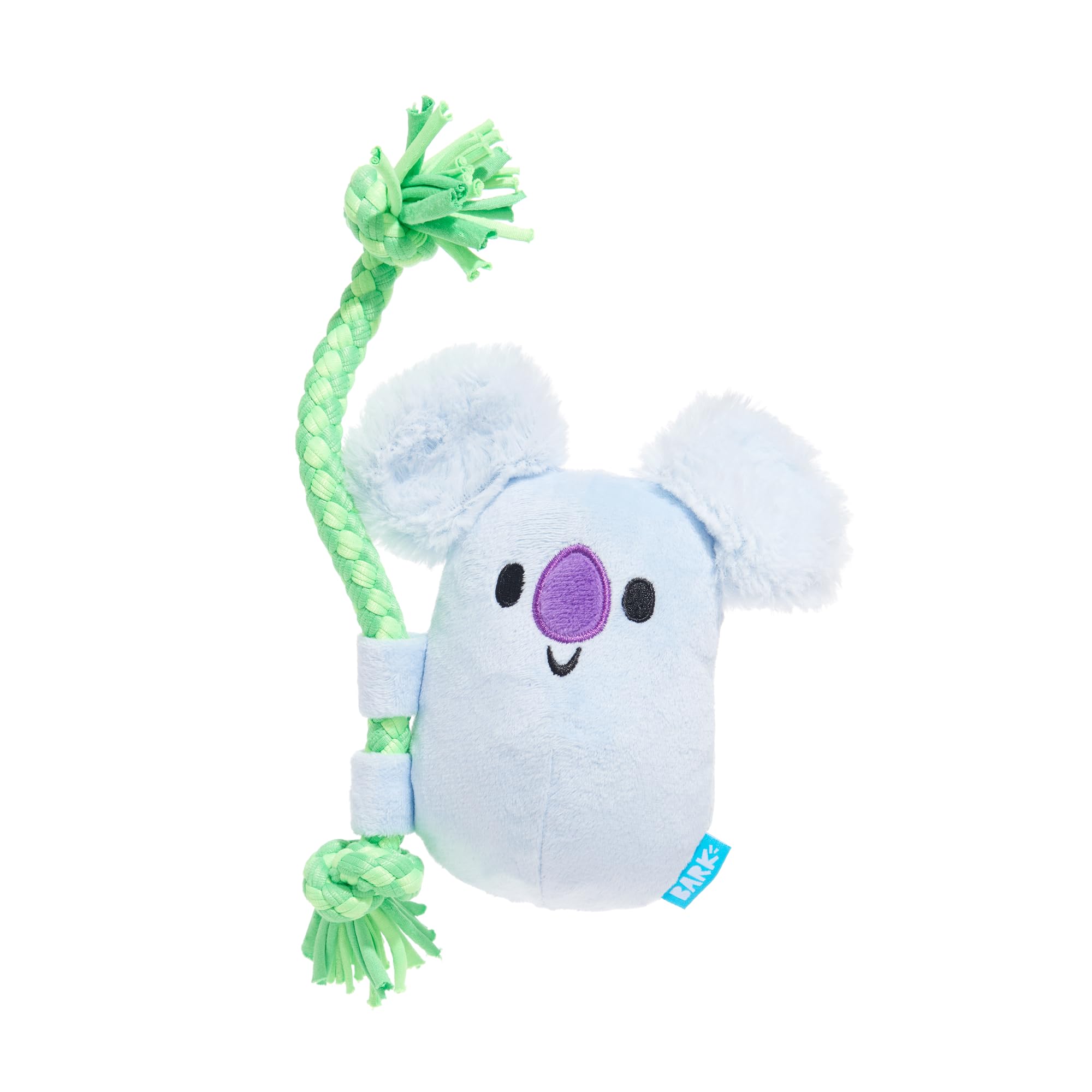 BARK Koa Koala green blue Australian koala plush dog toy