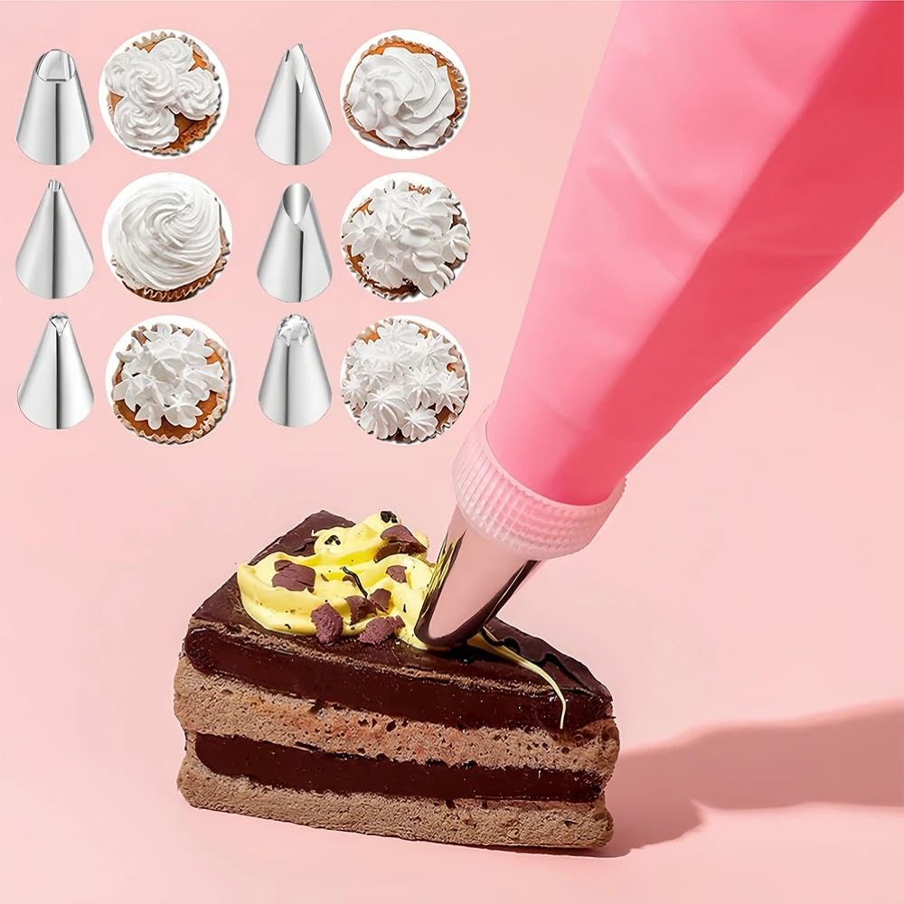 Backzubehör,Torten Zubehör 66/102 STÜCKE Kuchen-drehscheiben Kuchendekorationstisch Haushaltsbackwerkzeuge DIY Dekorieren Drehscheiben Kunststoff 10 Zoll Küchenhelfer(66PCS)