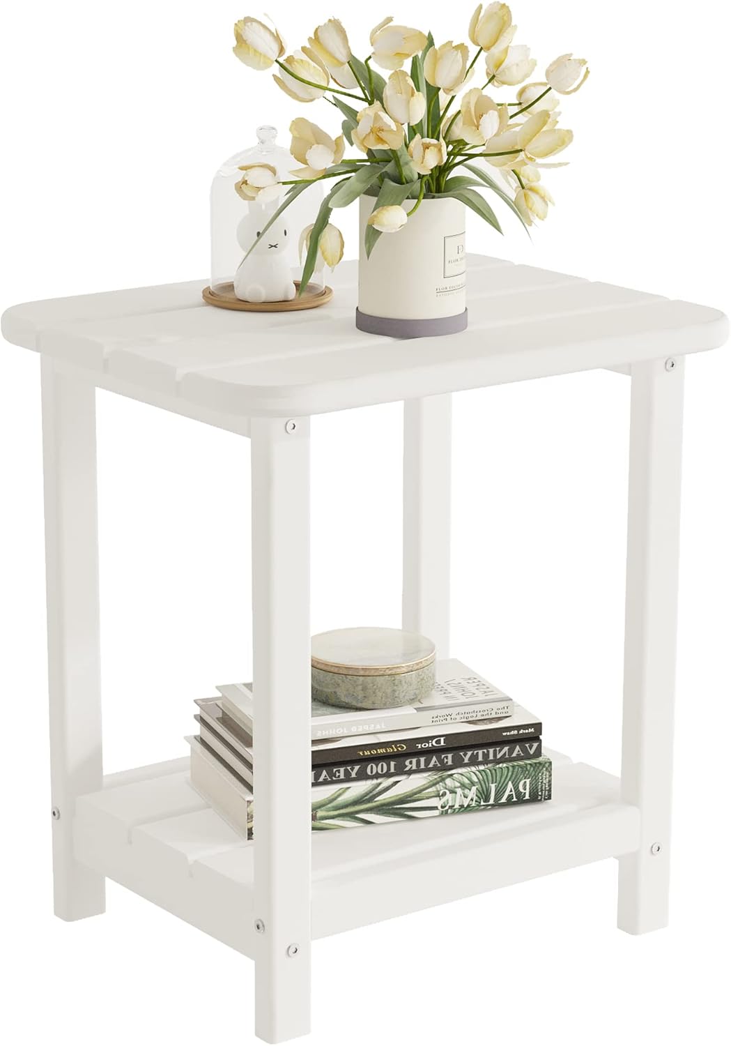 Sundale Outdoor Small Side Table, Patio All Weather Small