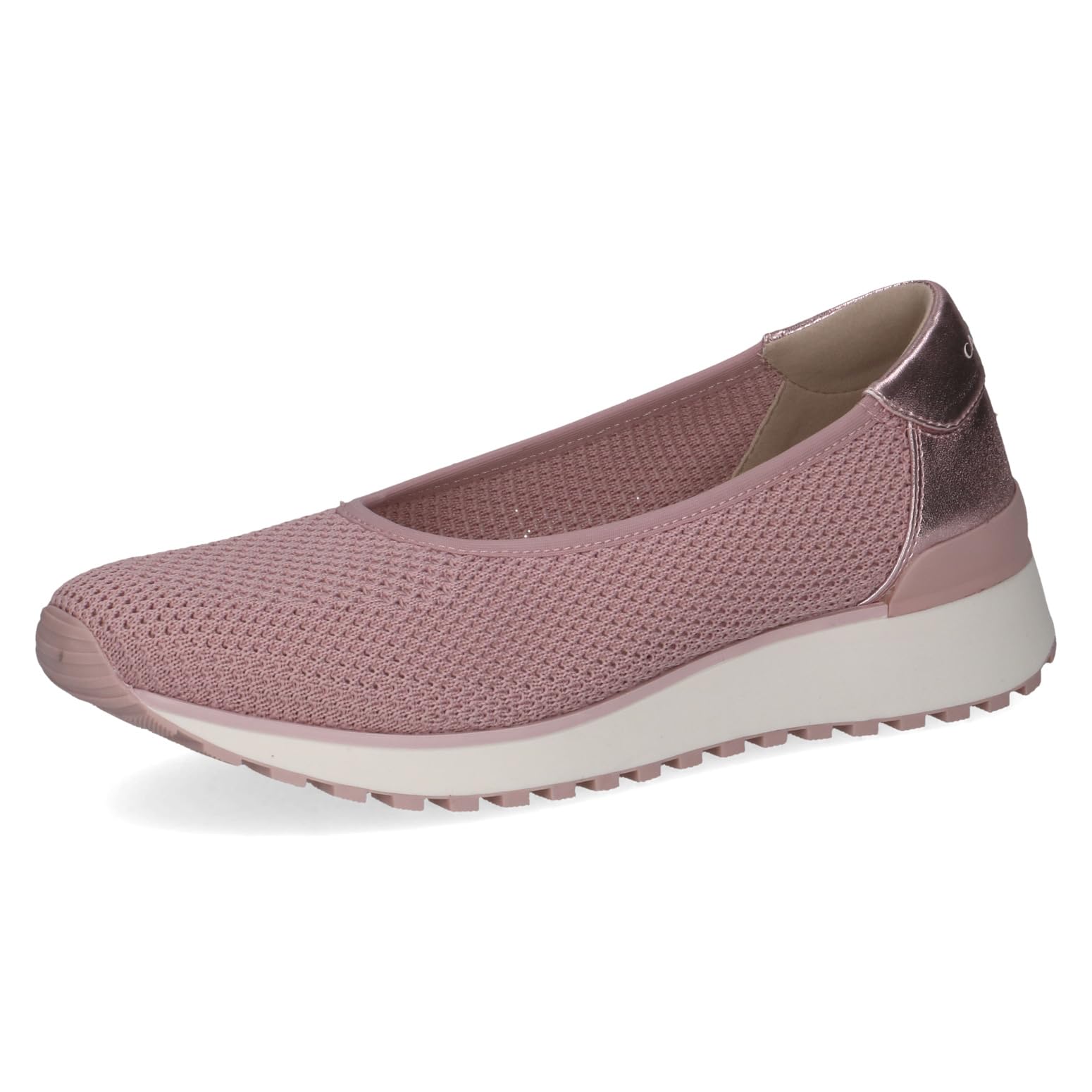 CAPRICE Women's Flat Sneakers, Pink (Rose Knit Comb), 6.5 UK