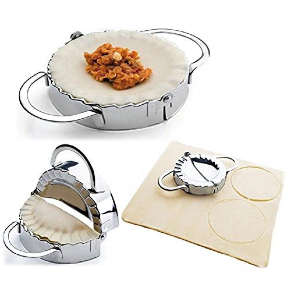 Lankater Stainless Steel Dumplings Maker Easy-tool for Dumpling Wrapper Dough Stamp Cutter Pastry Pie Making