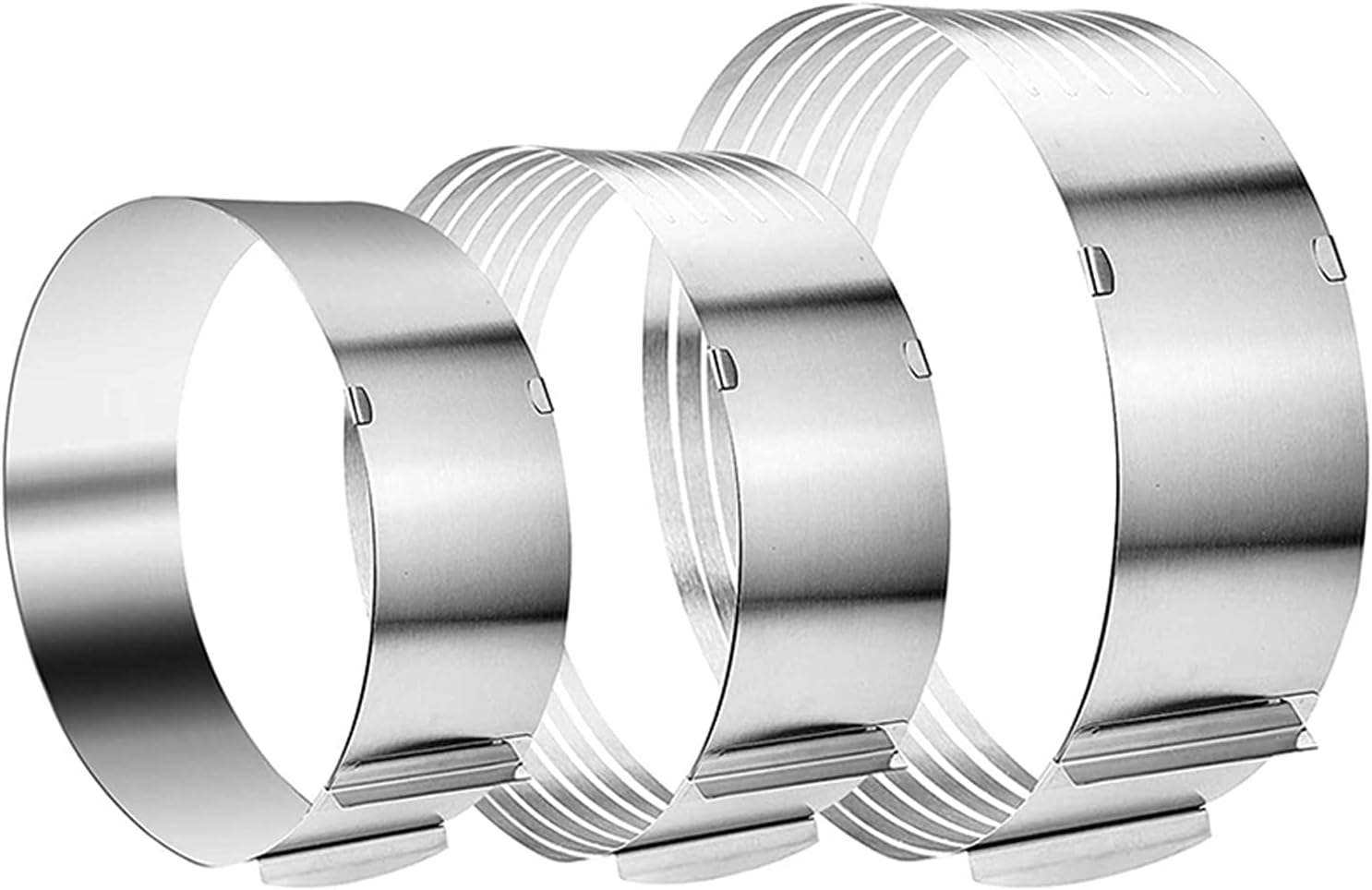 3Pcs Adjustable Cake Slicer Cake Ring, Cake Mold Cake Cutter
