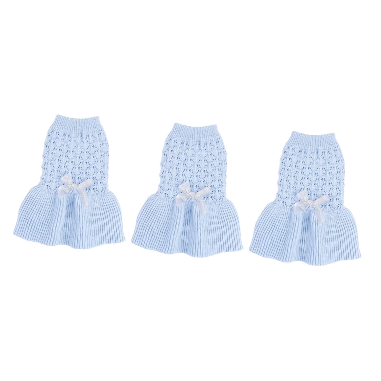 BESPORTBLE 3piezas Suéter De para Ropa De y Gato De Patas Vestido De Lana Cómodo para Cachorros y Gatitos Azul XXS